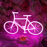 TONGER® Pink Bicycle Wall & Table Neon Sign