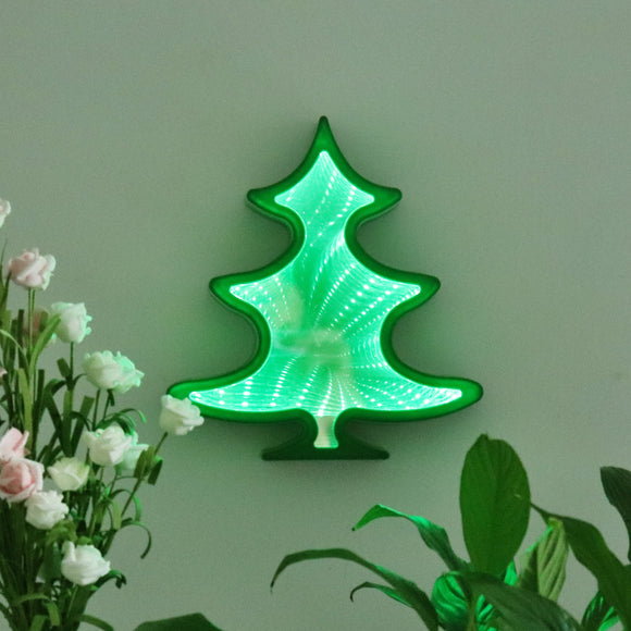 TONGER® Christmas Tree LED Infinity Mirror Lamp