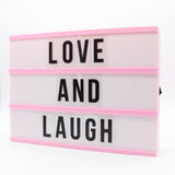 TONGER® A4 Size Pink Cinematic Lightbox