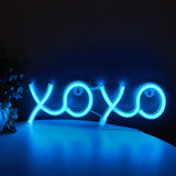 TONGER®Blue XOXO LED Neon Sign