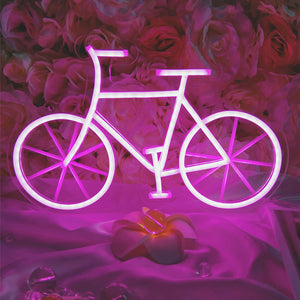 TONGER® Pink Bicycle Wall & Table Neon Sign