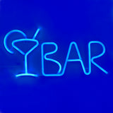 TONGER® Blue BAR Juice Wall Neon Sign