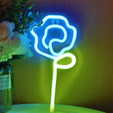 TONGER® Blue &Green Flower Shape LED Neon Sign