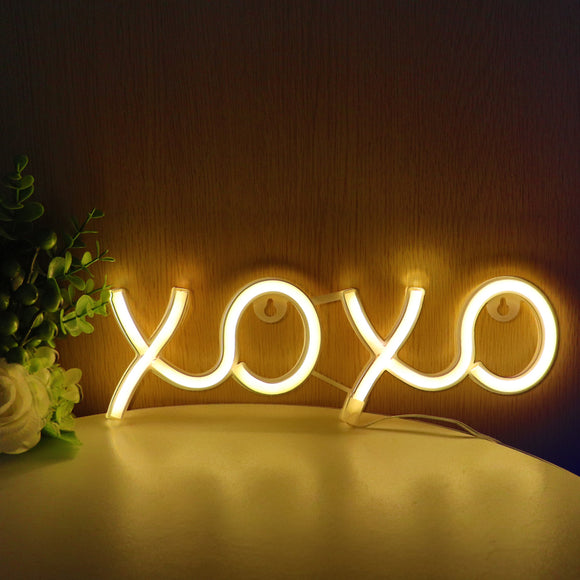 TONGER®Warm White XOXO LED Neon Sign