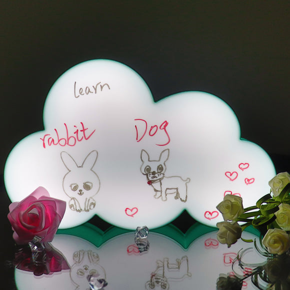 TONGER® Green Cloud Writable Lightbox