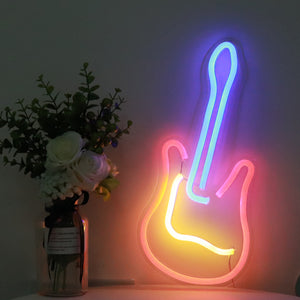 TONGER® Guitar wall LED neon sign
