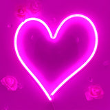 TONGER® Heart  wall LED neon sign