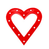 TONGER® Red Heart LED Marquee Light
