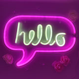 TONGER® Hello wall LED neon sign