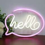 TONGER® Hello Wall LED Neon Light Sign