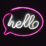 TONGER® Hello Wall LED Neon Light Sign