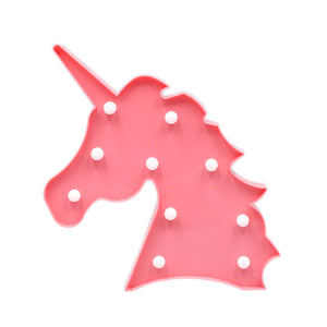 TONGER® Light Rose Unicorn Head Modeling Light