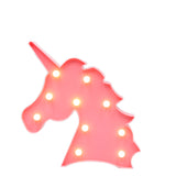 TONGER® Light Rose Unicorn Head Modeling Light