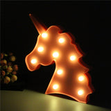 TONGER® Light Rose Unicorn Head Modeling Light