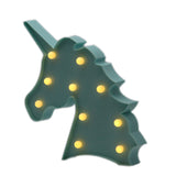 TONGER® Mint Unicorn Head LED Marquee Light