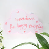 TONGER® Pink Cloud Writable Lightbox