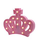 TONGER® Pink Crown LED Marquee Light