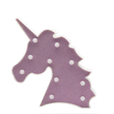 TONGER® Pink Glitter Unicorn Head Modeling Light