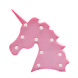 TONGER® Pink Unicorn Head LED Marquee Light