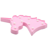 TONGER® Pink Unicorn Head LED Marquee Light