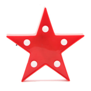 TONGER® Red Mini Star Marquee Light