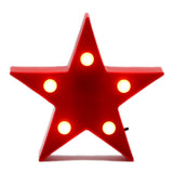 TONGER® Red Mini Star Marquee Light