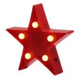 TONGER® Red Mini Star Marquee Light