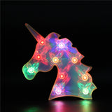 TONGER® Color Changing Unicorn Head LED Marquee Light