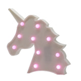 TONGER® White Unicorn Head LED Marquee Light