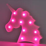 TONGER® White Unicorn Head LED Marquee Light