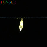 TONGER® Crystal icicle Plastic String Lights