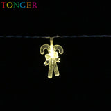 TONGER® Double Crutch Plastic String Lights