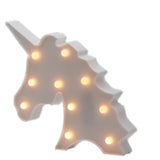 TONGER® White Unicorn Head LED Marquee Light