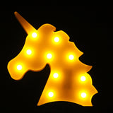 TONGER® White Unicorn Head LED Marquee Light