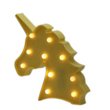 TONGER® Yellow Unicorn Head LED Marquee Light